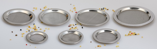 Räuchersiebe Edelstahl. In 5 Größen erhältlich.