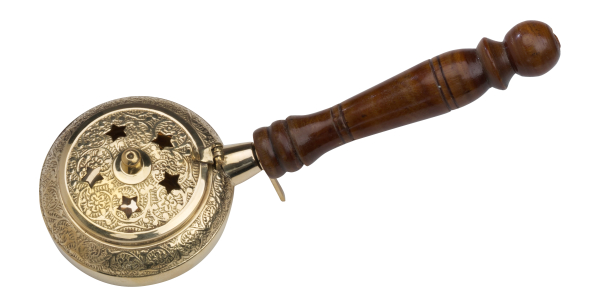 Räucherpfanne "Orient" mit Deckel und Holzgriff